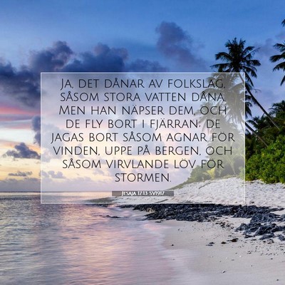 Jesaja 17:13 SV1917 Bild av bibelvers