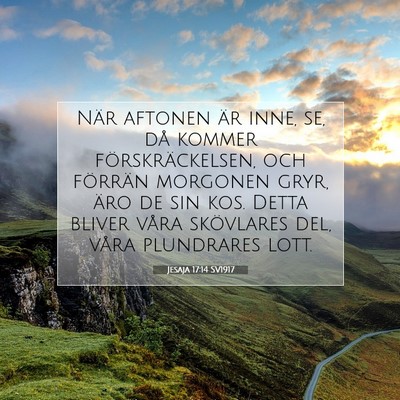 Jesaja 17:14 SV1917 Bild av bibelvers
