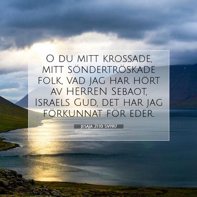 Jesaja 21:10 SV1917 Bild av bibelvers