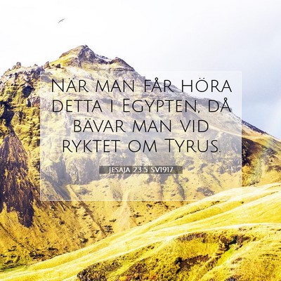 Jesaja 23:5 Bibelvers Förklarad