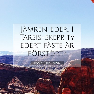 Jesaja 23:14 Bibelvers Förklarad