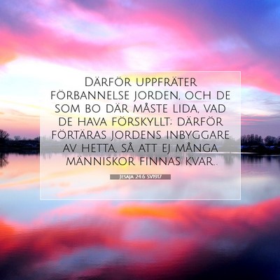 Jesaja 24:6 Bibelvers Förklarad