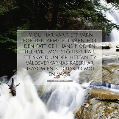 Jesaja 25:4 SV1917 Bild av bibelvers