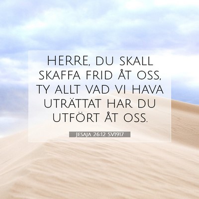 Jesaja 26:12 SV1917 Bild av bibelvers