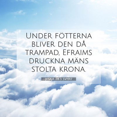 Jesaja 28:3 Bibelvers Förklarad