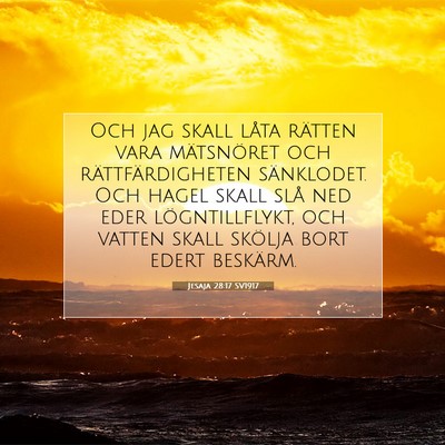 Jesaja 28:17 SV1917 Bild av bibelvers