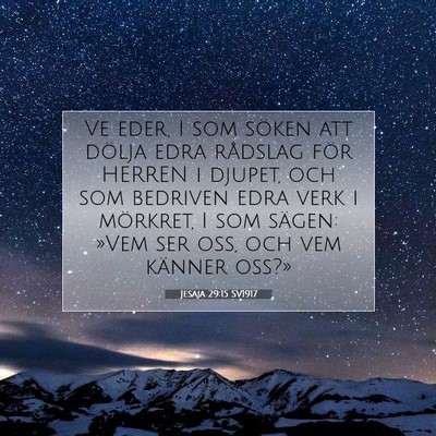 Jesaja 29:15 SV1917 Bild av bibelvers