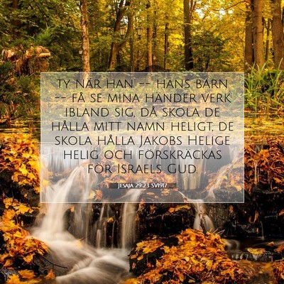 Jesaja 29:23 SV1917 Bild av bibelvers