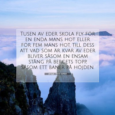 Jesaja 30:17 Bibelvers Förklarad
