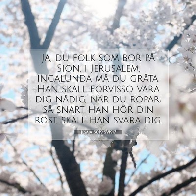 Jesaja 30:19 SV1917 Bild av bibelvers