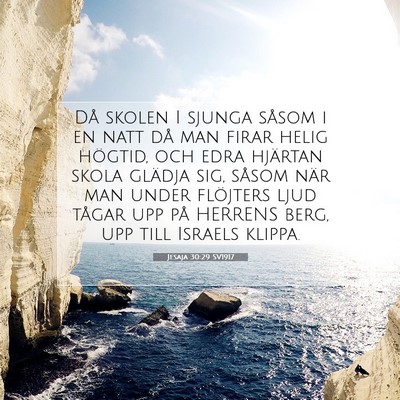 Jesaja 30:29 SV1917 Bild av bibelvers