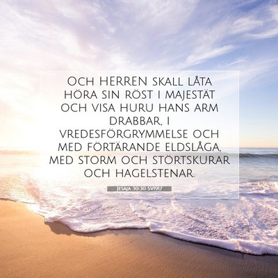 Jesaja 30:30 SV1917 Bild av bibelvers
