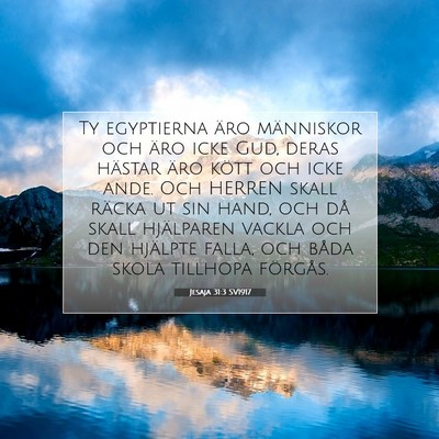 Jesaja 31:3 SV1917 Bild av bibelvers