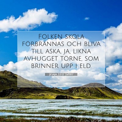 Jesaja 33:12 Bibelvers Förklarad