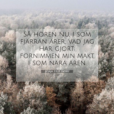 Jesaja 33:13 SV1917 Bild av bibelvers