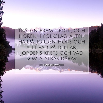 Jesaja 34:1 SV1917 Bild av bibelvers
