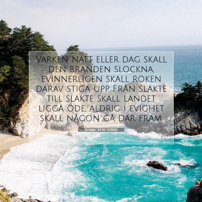 Jesaja 34:10 Bibelvers Förklarad