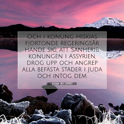 Jesaja 36:1 SV1917 Bild av bibelvers