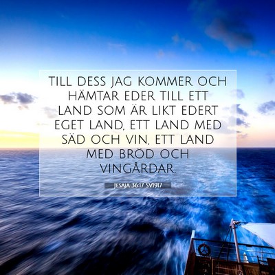 Jesaja 36:17 Bibelvers Förklarad