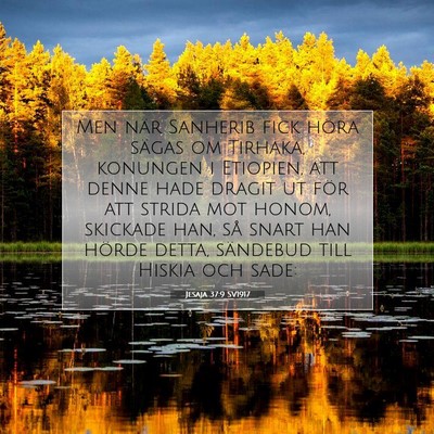 Jesaja 37:9 SV1917 Bild av bibelvers