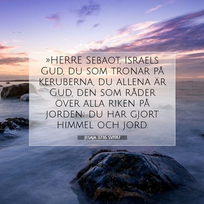 Jesaja 37:16 SV1917 Bild av bibelvers