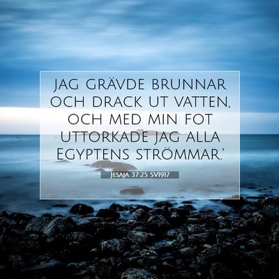 Jesaja 37:25 Bibelvers Förklarad