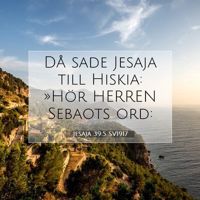 Jesaja 39:5 Bibelvers Förklarad