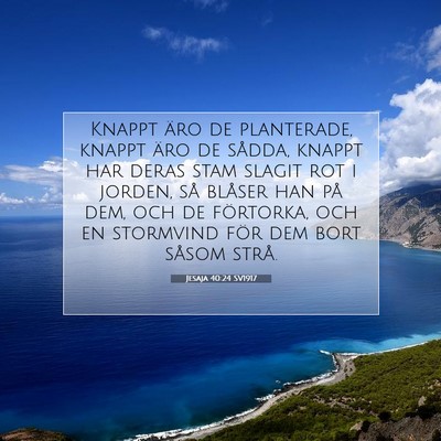 Jesaja 40:24 Bibelvers Förklarad