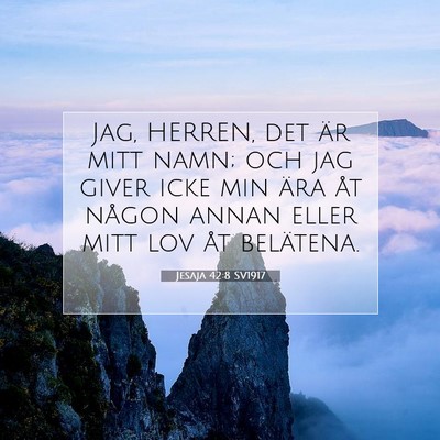 Jesaja 42:8 SV1917 Bild av bibelvers