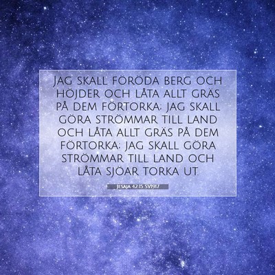 Jesaja 42:15 Bibelvers Förklarad