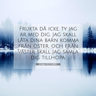 Jesaja 43:5 SV1917 Bild av bibelvers