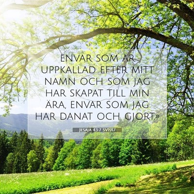 Jesaja 43:7 SV1917 Bild av bibelvers