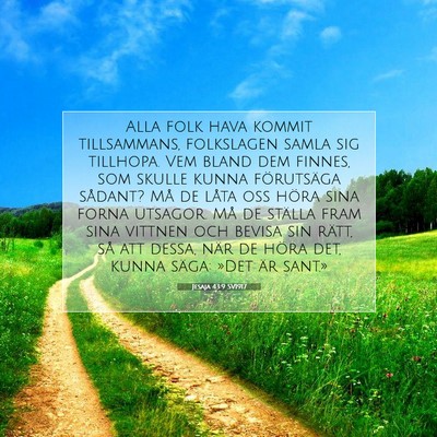 Jesaja 43:9 Bibelvers Förklarad