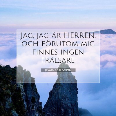 Jesaja 43:11 SV1917 Bild av bibelvers