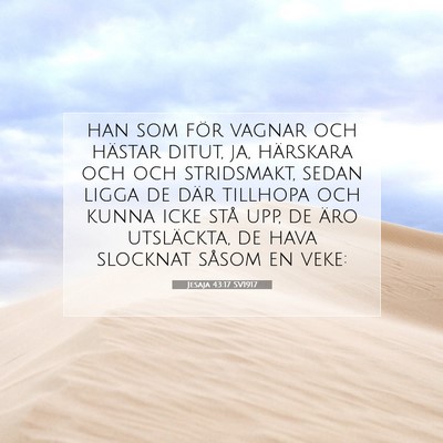 Jesaja 43:17 Bibelvers Förklarad