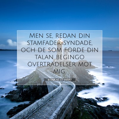 Jesaja 43:27 Bibelvers Förklarad