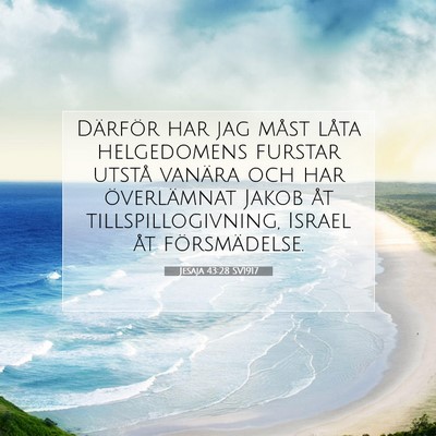 Jesaja 43:28 SV1917 Bild av bibelvers