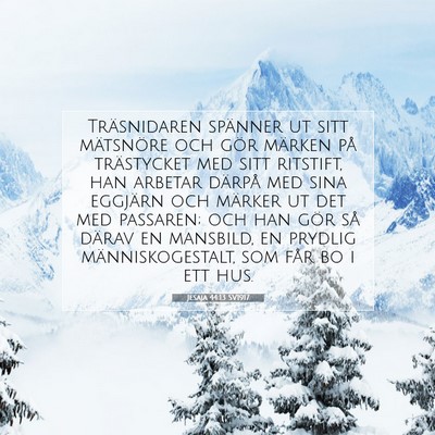 Jesaja 44:13 Bibelvers Förklarad