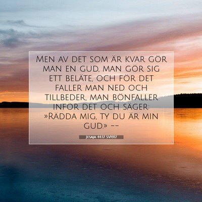 Jesaja 44:17 SV1917 Bild av bibelvers