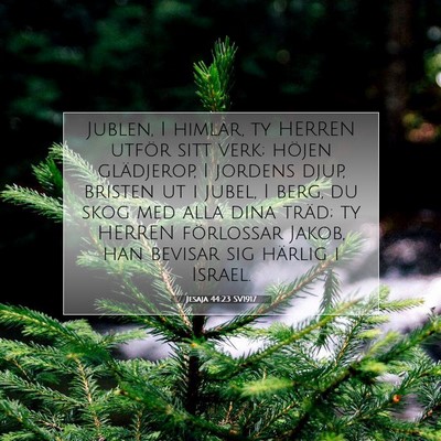 Jesaja 44:23 SV1917 Bild av bibelvers