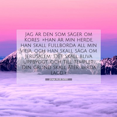 Jesaja 44:28 SV1917 Bild av bibelvers