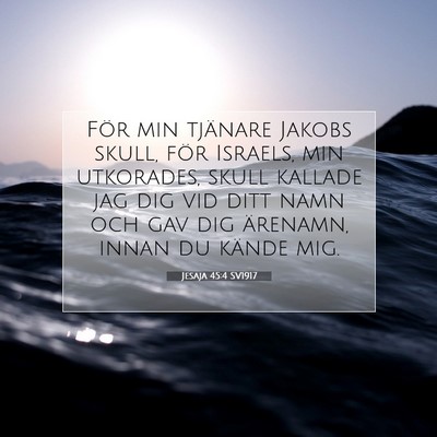 Jesaja 45:4 SV1917 Bild av bibelvers
