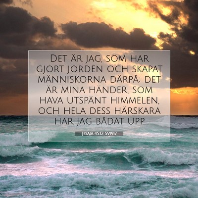 Jesaja 45:12 SV1917 Bild av bibelvers