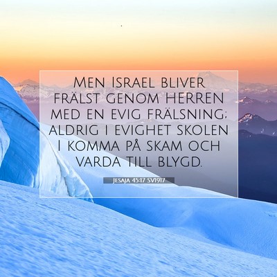Jesaja 45:17 SV1917 Bild av bibelvers