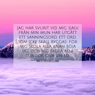 Jesaja 45:23 SV1917 Bild av bibelvers