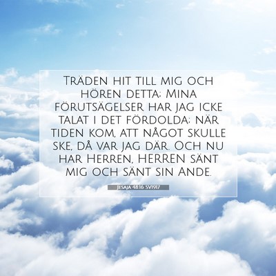 Jesaja 48:16 SV1917 Bild av bibelvers