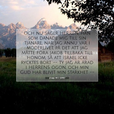 Jesaja 49:5 SV1917 Bild av bibelvers