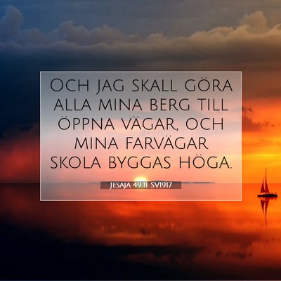 Jesaja 49:11 Bibelvers Förklarad