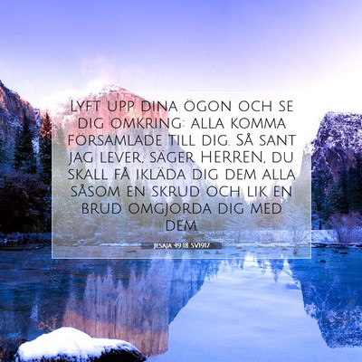 Jesaja 49:18 SV1917 Bild av bibelvers