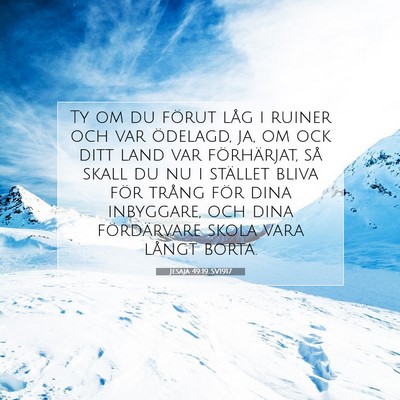 Jesaja 49:19 Bibelvers Förklarad